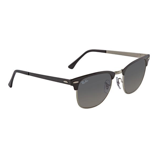  레이밴 Ray-Ban Clubmaster Metal Grey Gradient Square Mens Sunglasses RB3716 900471 51