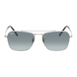 레이밴 Ray-Ban Silver New Caravan Sunglasses 241718M134013