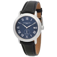 Raymond Weil MEN'S Maestro Leather Blue Dial Watch 2838-STC-00508