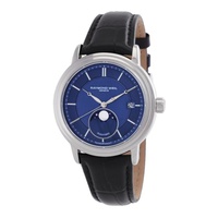 Raymond Weil MEN'S Maestro Leather Blue Dial Watch 2879-STC-50001
