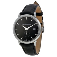 Raymond Weil MEN'S Toccata Calfskin Leather Black Dial Watch 5484-STC-20001