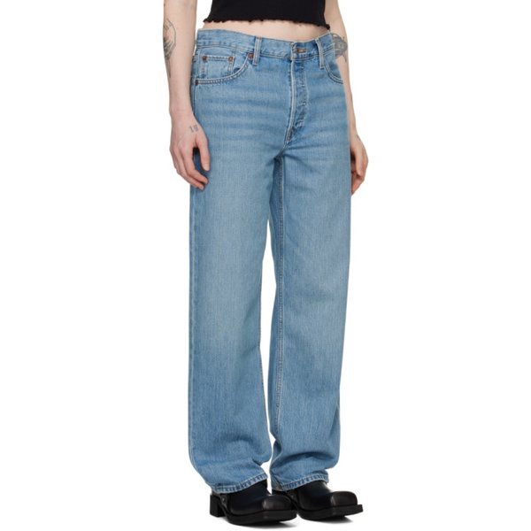  리던 Re/Done Blue Loose Longish Jeans 241800F069012