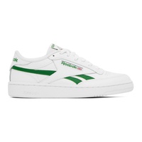 리복 클래식 Reebok Classics White & Green Club C Revenge Sneakers 232749M237074