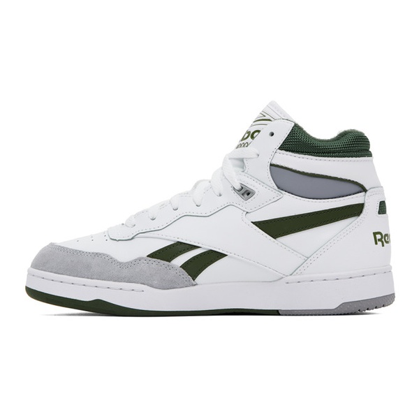  리복 클래식 Reebok Classics White & Green BB 4000 II Mid Sneakers 232749M236007