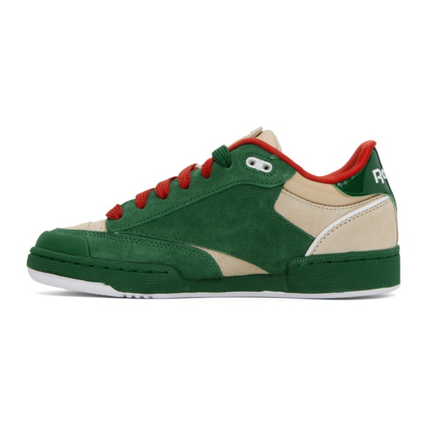  리복 클래식 Reebok Classics Green & Beige Club C Bulc Sneakers 241749M237028