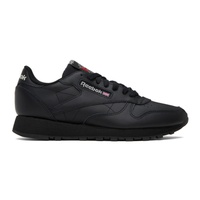 리복 클래식 Reebok Classics Black Classic Leather Sneakers 241749M237055