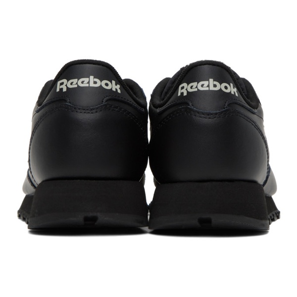  리복 클래식 Reebok Classics Black Classic Leather Sneakers 241749M237055