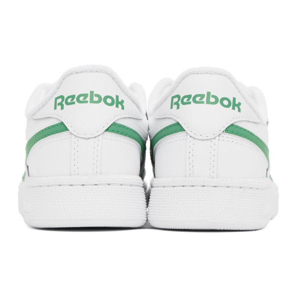  리복 클래식 Reebok Classics White & Green Club C Revenge Sneakers 241749F128010