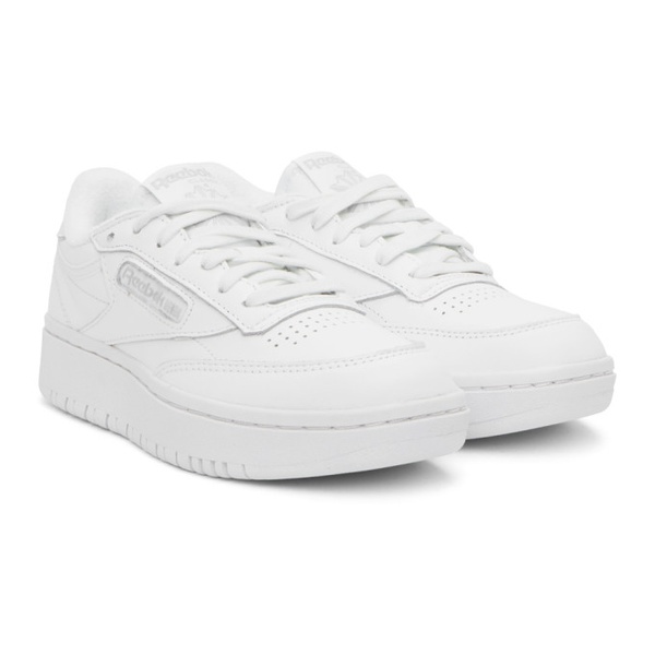  리복 클래식 Reebok Classics White Club C Double Sneakers 241749F128019