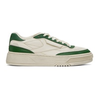 리복 클래식 Reebok Classics 오프화이트 Off-White & Green Club C LTD Sneakers 241749F128057