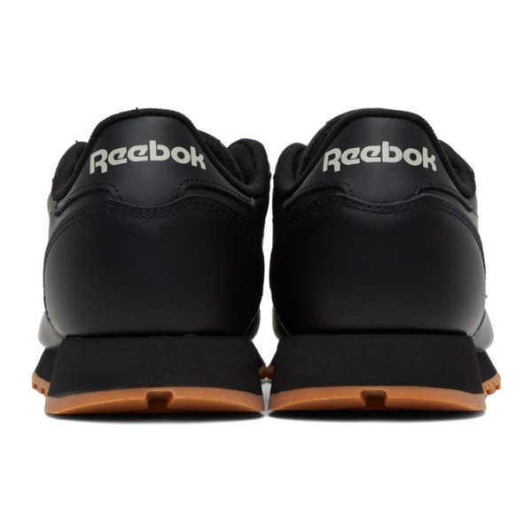  리복 클래식 Reebok Classics Black Classic Leather Sneakers 241749M237056