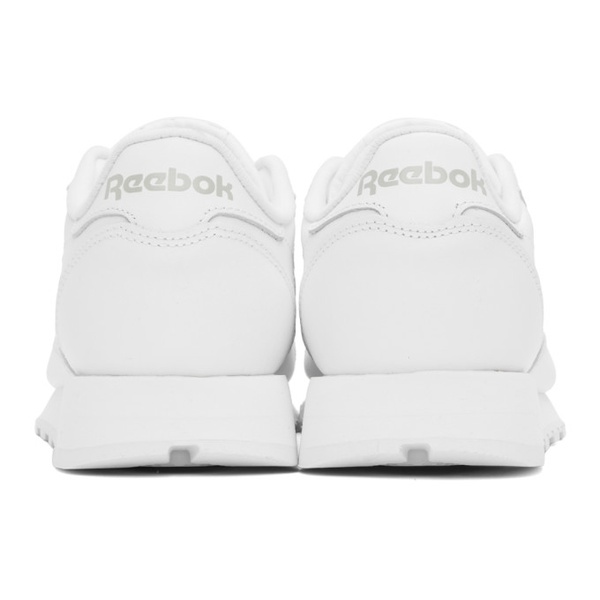  리복 클래식 Reebok Classics White Classic Leather Sneakers 241749M237058