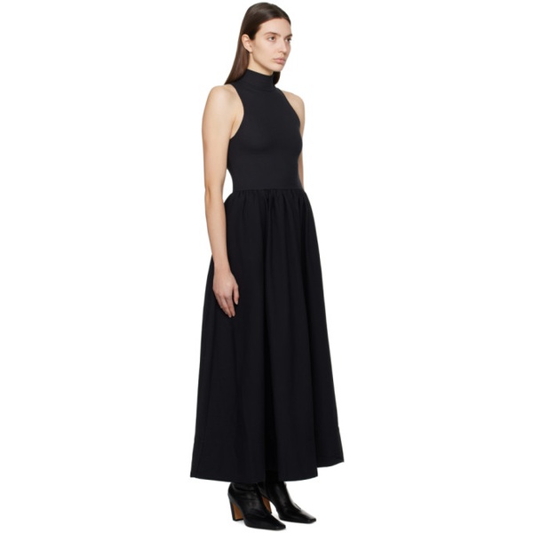  Reformation Black Sai Midi Dress 241892F054010