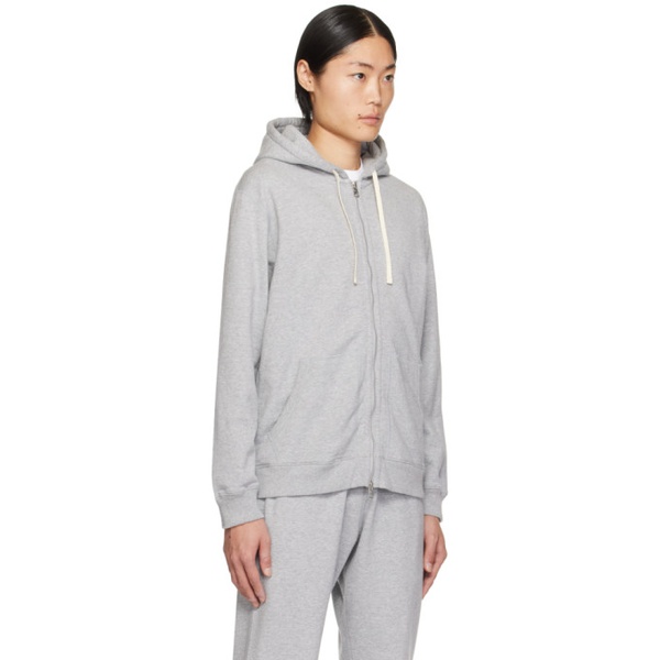  Reigning Champ Gray Midweight Hoodie 241027M202004