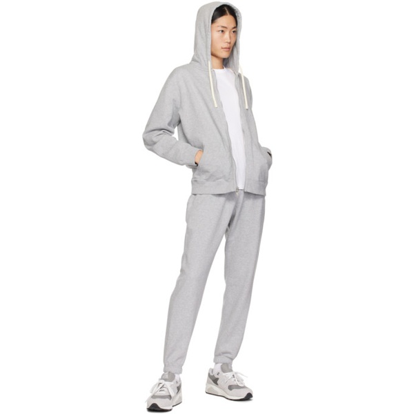  Reigning Champ Gray Midweight Hoodie 241027M202004