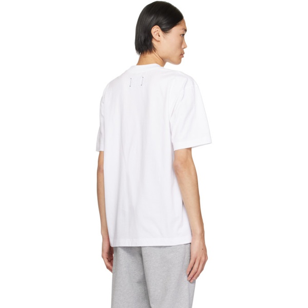  Reigning Champ White Midweight T-Shirt 241027M213005