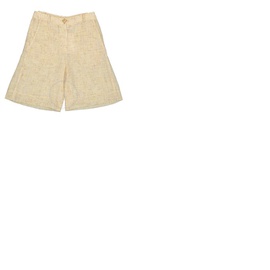 Rejina Pyo Ladies Beige Riley Tweed Shorts E149-BeigeYellow