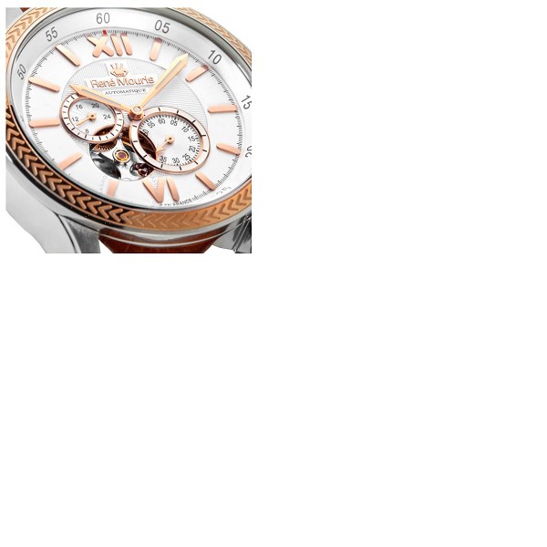  Rene 모우 Mouris Corona Automatic White Dial Mens Watch 70105RM3