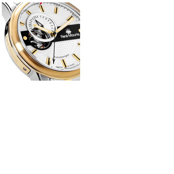  Rene 모우 Mouris Orion Automatic White Dial Mens Watch 70102RM4