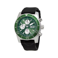 Revue Thommen Diver Chronograph Automatic Green Dial Mens Watch 17030.6531