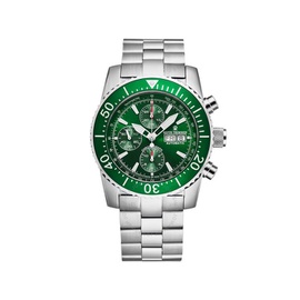 Revue Thommen Diver Chronograph Automatic Green Dial Mens Watch 17030.6132