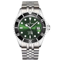 Revue Thommen MEN'S Diver Stainless Steel Green Dial Watch 17571.2222