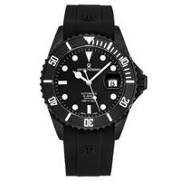 Revue Thommen MEN'S Diver Rubber Black Dial Watch 17571.2877