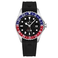 Revue Thommen MEN'S Diver Rubber Black Dial Watch 17572.2835