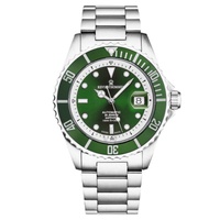 Revue Thommen MEN'S Diver Stainless Steel Green Dial Watch 17571.2429