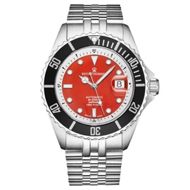 Revue Thommen MEN'S Diver Stainless Steel Red Dial Watch 17571.2938