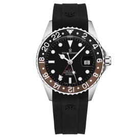 Revue Thommen MEN'S Diver Rubber Black Dial Watch 17572.2839