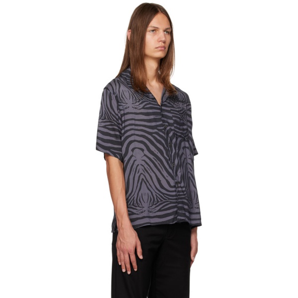  루드 Rhude Black Zebra Shirt 232923M192009