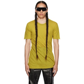 릭 오웬스 Rick Owens Yellow Basic T-Shirt 232232M213088