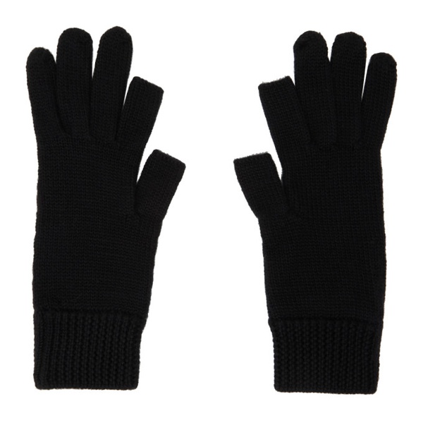  릭 오웬스 Rick Owens Black Touchscreen Gloves 232232F012009