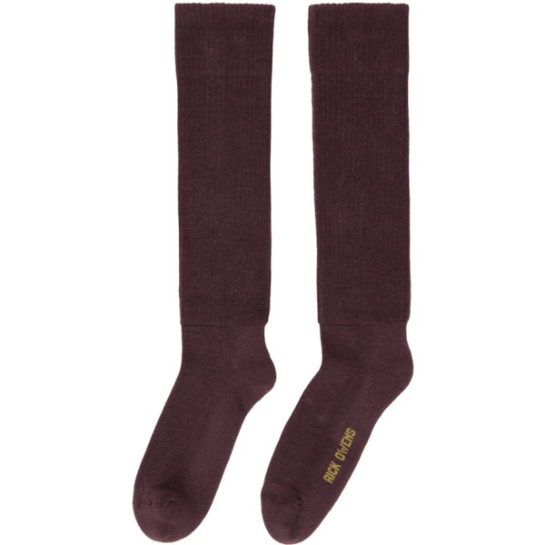  릭 오웬스 Rick Owens Purple Knee High Socks 232232M220007