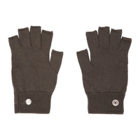 릭 오웬스 Rick Owens Gray Fingerless Gloves 232232M135012