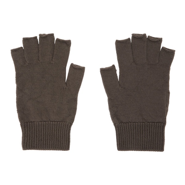  릭 오웬스 Rick Owens Gray Fingerless Gloves 232232M135012