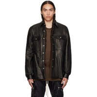 릭 오웬스 Rick Owens Black Padded Leather Jacket 232232M180026