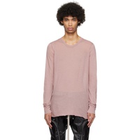 릭 오웬스 Rick Owens Pink Basic Long Sleeve T-Shirt 241232M213024