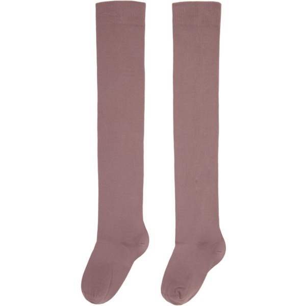  릭 오웬스 Rick Owens Pink Semi-Sheer Socks 241232F076000