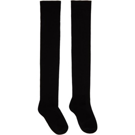 릭 오웬스 Rick Owens Black Semi-Sheer Socks 241232F076002