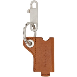 릭 오웬스 Rick Owens Orange & Silver Mini Lighter Holder Keychain 241232M148003