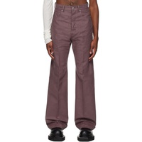 릭 오웬스 Rick Owens Purple Geth Trousers 232232M186008