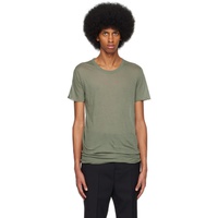 릭 오웬스 Rick Owens Green Basic T-Shirt 231232M213052