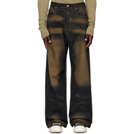 릭 오웬스 다크쉐도우 릭 오웬스 Rick Owens DRKSHDW Indigo & Brown Geth Jeans 232126M186013
