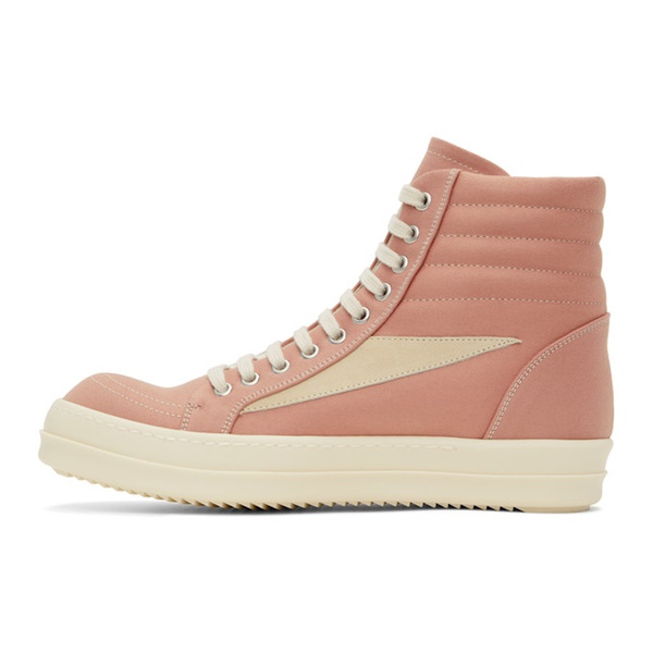  릭 오웬스 다크쉐도우 릭 오웬스 Rick Owens DRKSHDW Pink High Vintage Sneaks Sneakers 241126M236028