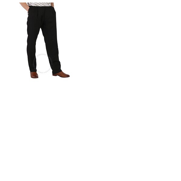  Roberto Cavalli Mens Black Pleated Trousers IMT233-LH010-05051