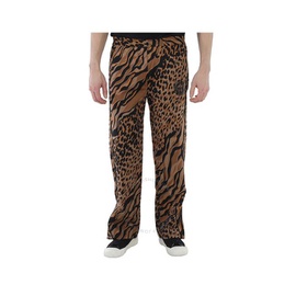Roberto Cavalli Mens Animal Oddity Printed Technical Jacquard Jersey Track Pants KNT255-FY072-D7163