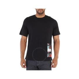 Roberto Cavalli Mens Black Time Ravers Graphic T-shirt IMT602-JD060-05051