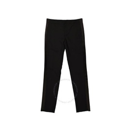 Roberto Cavalli Mens Black Side-Stripe Straight-Leg Wool Trousers JNT226-WP051-05051